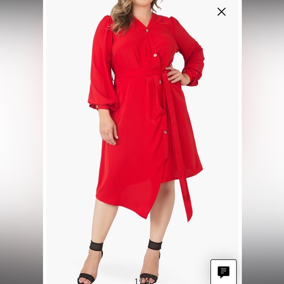 GUC Standards and Practices Asymmetrical Shirt Dress - Picture 2 of 3